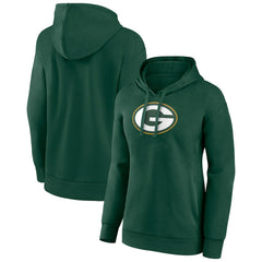 Green Bay Packers Women's Primary Logo Pullover Hoodie - Green Hoodies