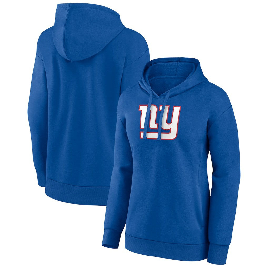 New York Giants Women's Primary Logo Pullover Hoodie - Royal Hoodies
