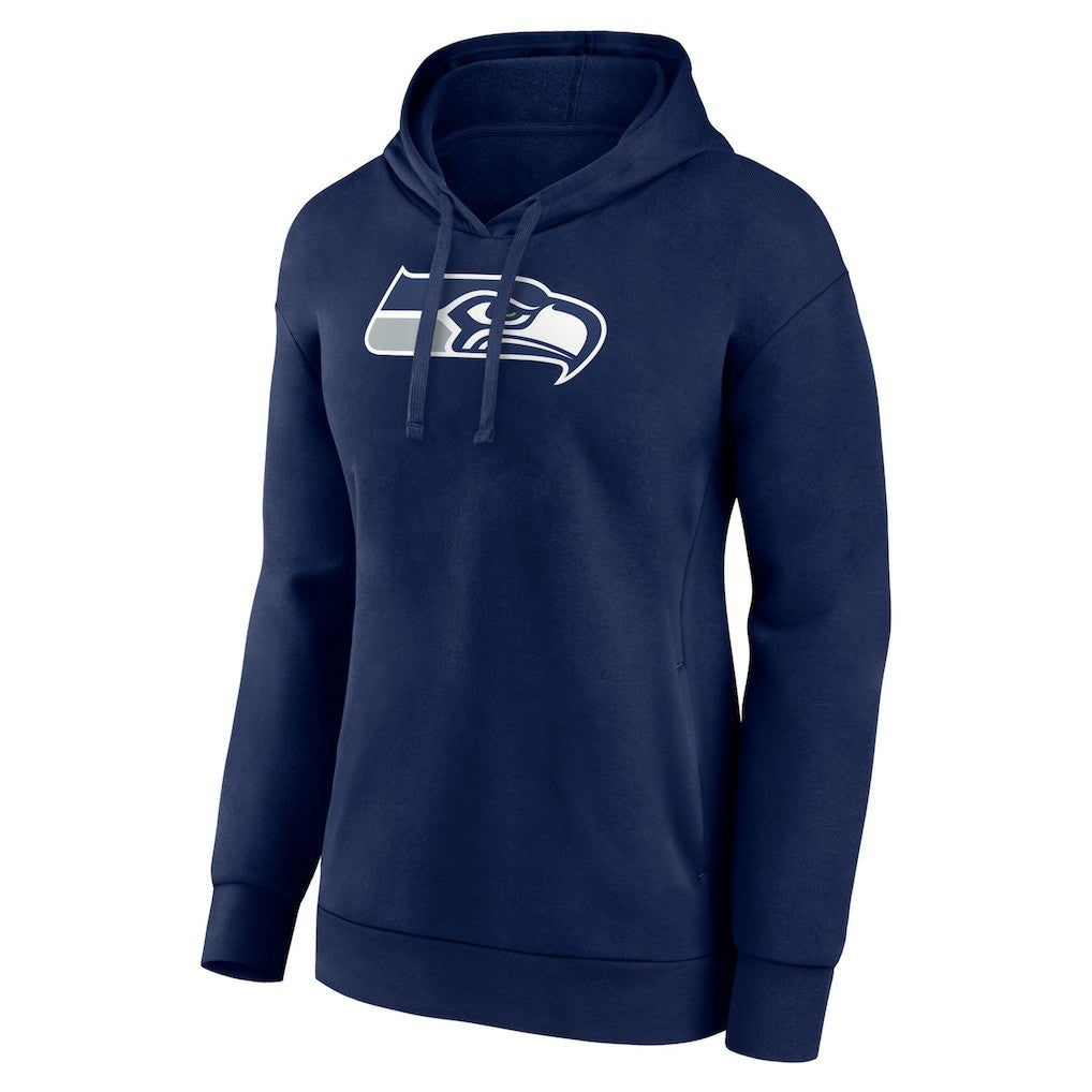 Seattle Seahawks Women's Primary Logo Pullover Hoodie - College Navy Hoodies