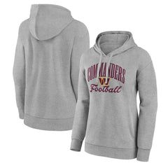 Washington Commanders Women's Victory Script Pullover Hoodie - Gray Hoodies