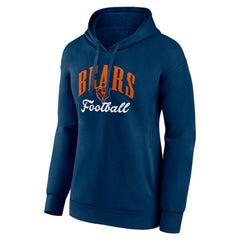 Chicago Bears Women's Victory Script Pullover Hoodie - Navy Hoodies