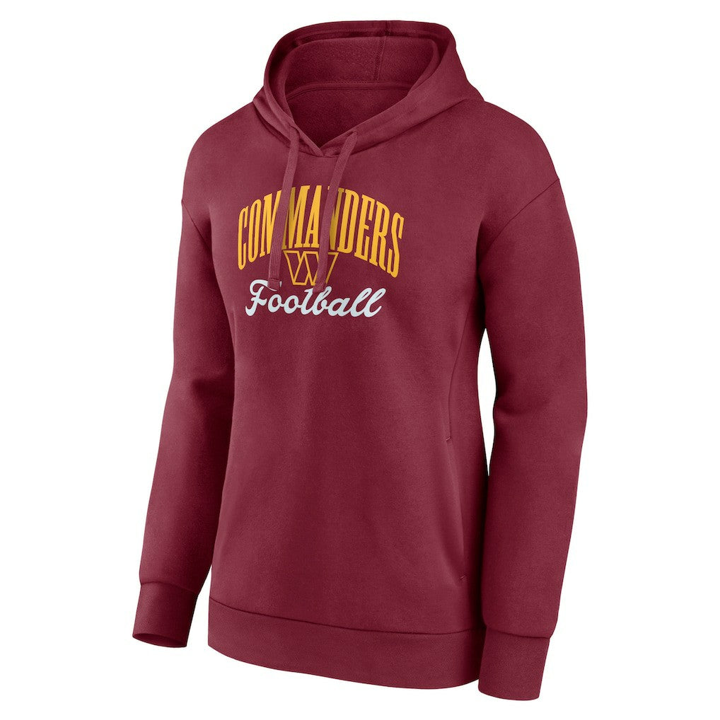Washington Commanders Women's Victory Script Pullover Hoodie - Burgundy Hoodies