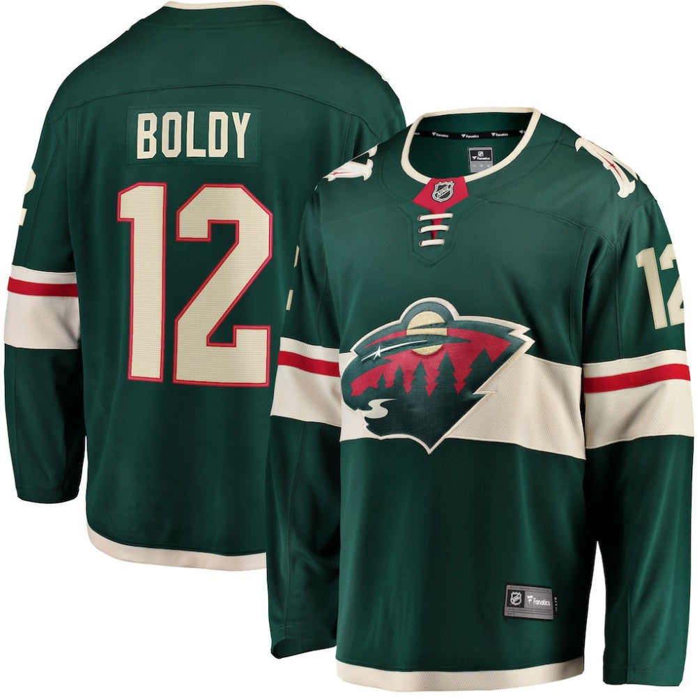 Matthew Boldy Minnesota Wild Fanatics Home Breakaway Player Jersey - Green | US 5146639