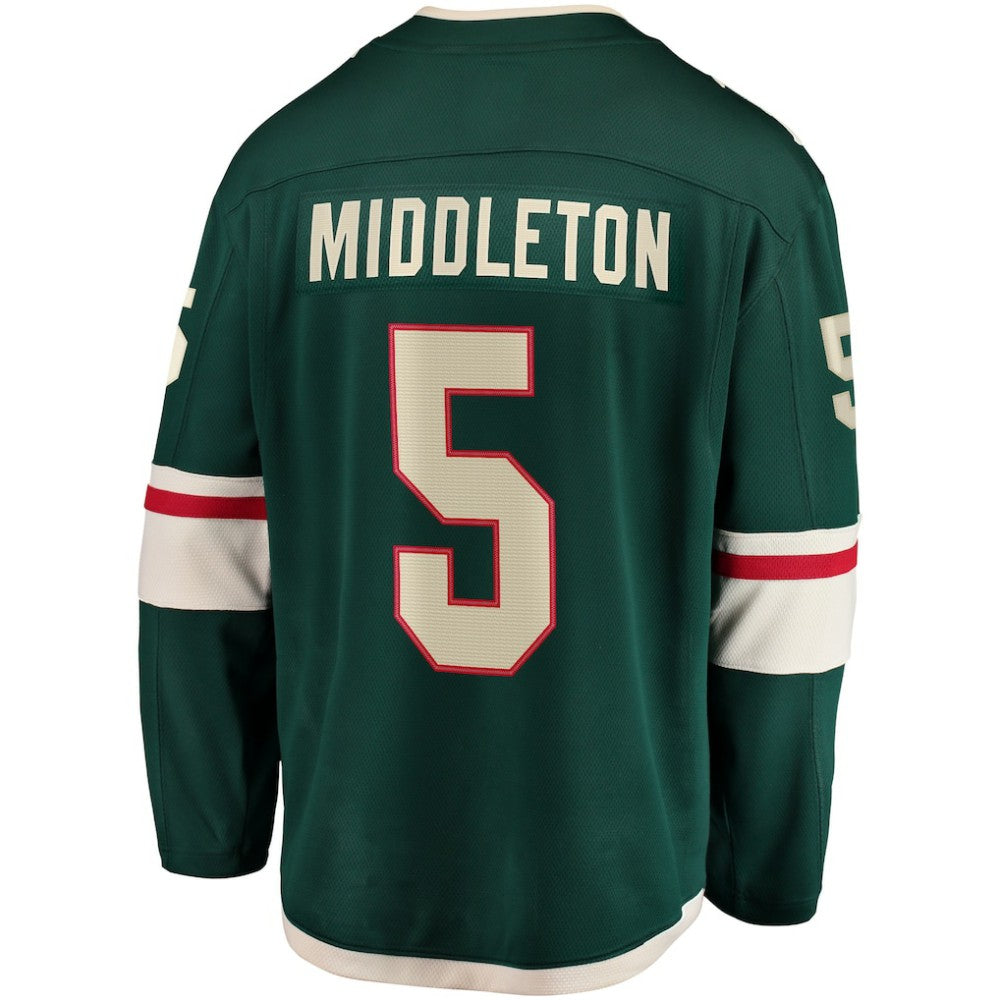 Jake Middleton Minnesota Wild Fanatics Home Breakaway Player Jersey - Green | US 5146644