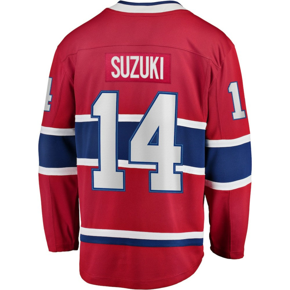 Nick Suzuki Montreal Canadiens Fanatics Home Captain Patch Breakaway Player Jersey - Red | US 5146650