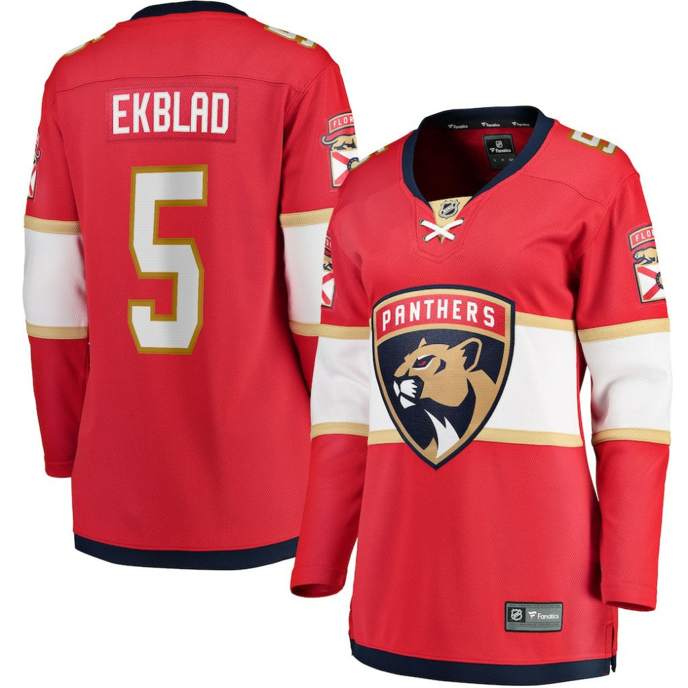 Aaron Ekblad Florida Panthers Fanatics Women's Home Team Breakaway Player Jersey - Red | US 5146672