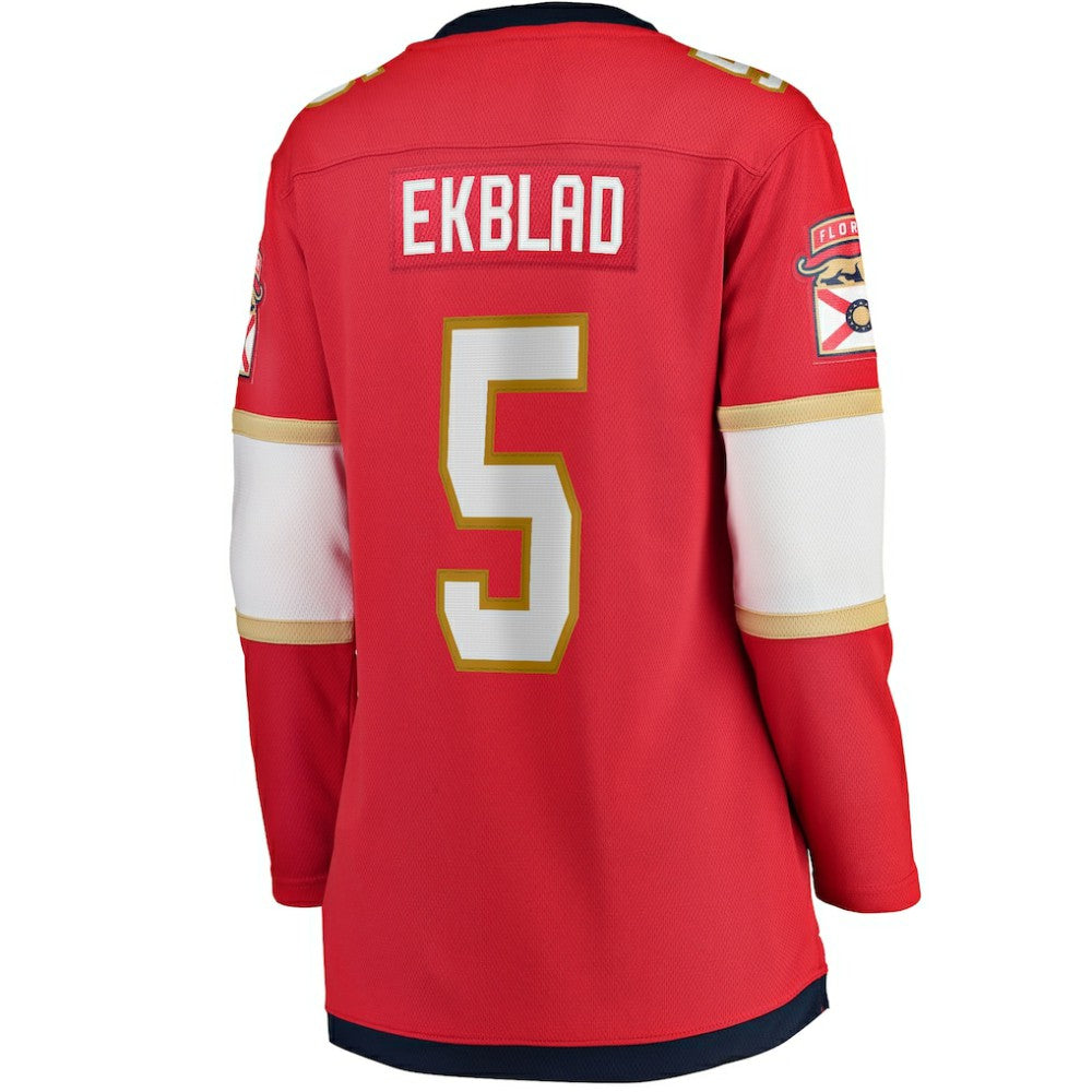 Aaron Ekblad Florida Panthers Fanatics Women's Home Team Breakaway Player Jersey - Red | US 5146672