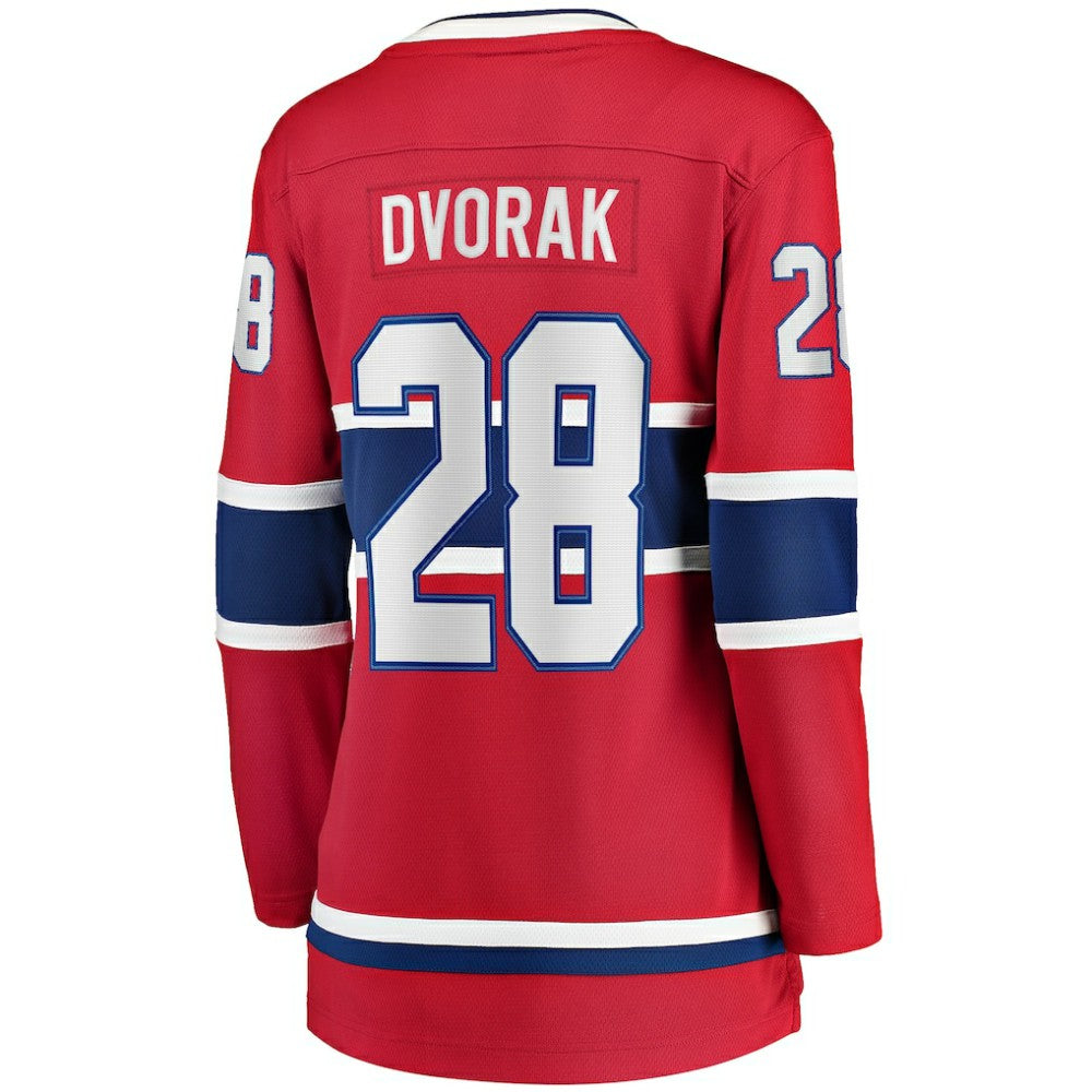 Christian Dvorak Montreal Canadiens Fanatics Women's Home Breakaway Player Jersey - Red | US 5146681