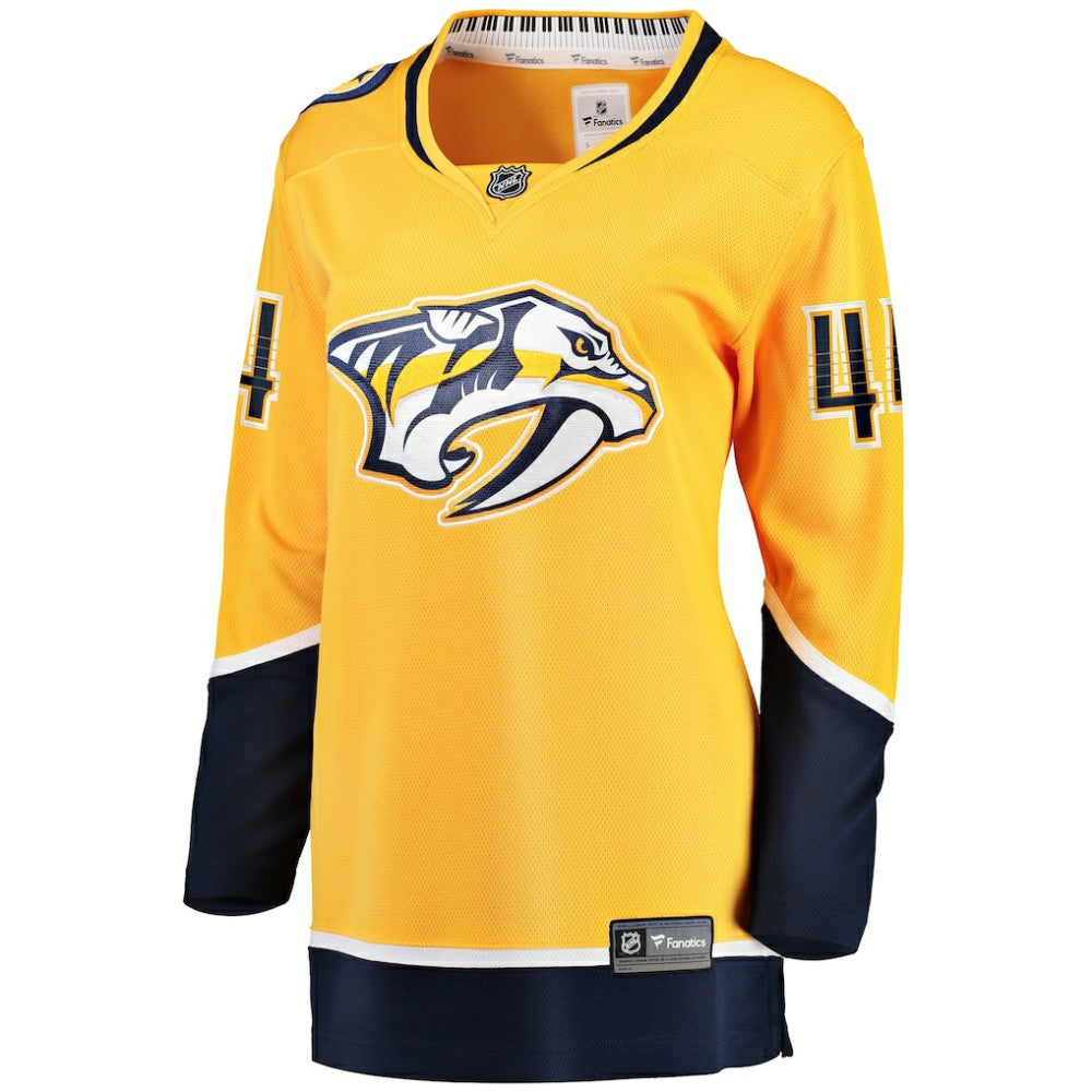 Kiefer Sherwood Nashville Predators Fanatics Women's Home Breakaway Player Jersey - Gold | US 5146689