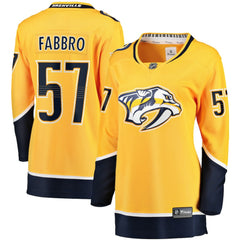 Dante Fabbro Nashville Predators Fanatics Women's Home Breakaway Player Jersey - Gold | US 5146690