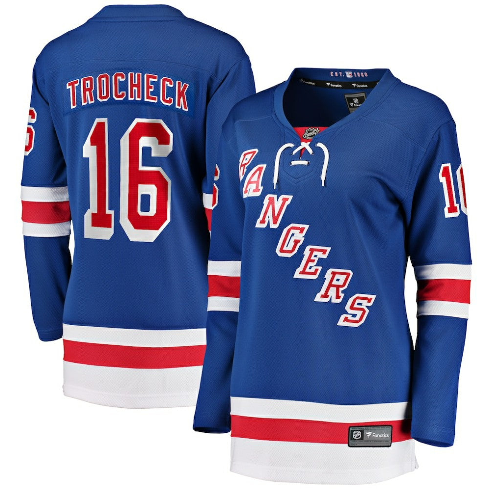 Vincent Trocheck New York Rangers Fanatics Women's Home Breakaway Player Jersey - Blue | US 5146707