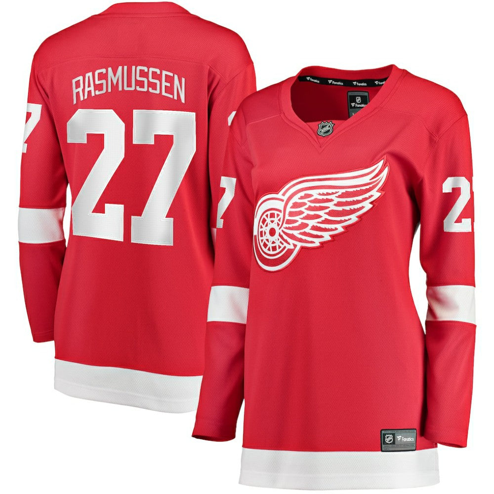 Michael Rasmussen Detroit Red Wings Fanatics Women's Home Breakaway Player Jersey - Red | US 5146709