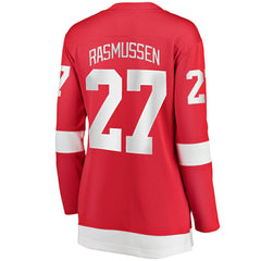 Michael Rasmussen Detroit Red Wings Fanatics Women's Home Breakaway Player Jersey - Red | US 5146709