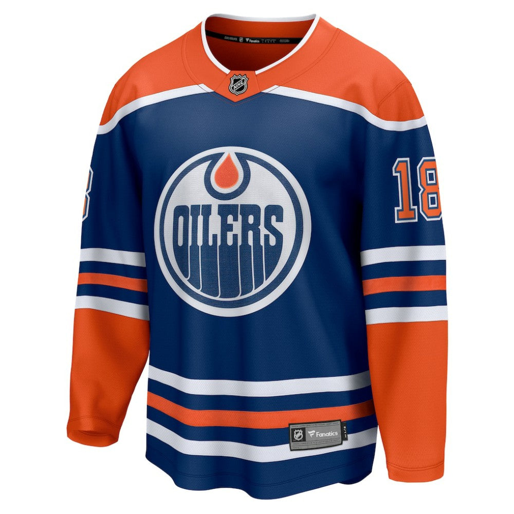 Zach Hyman Edmonton Oilers Fanatics Home Breakaway Player Jersey - Royal | US 5146733
