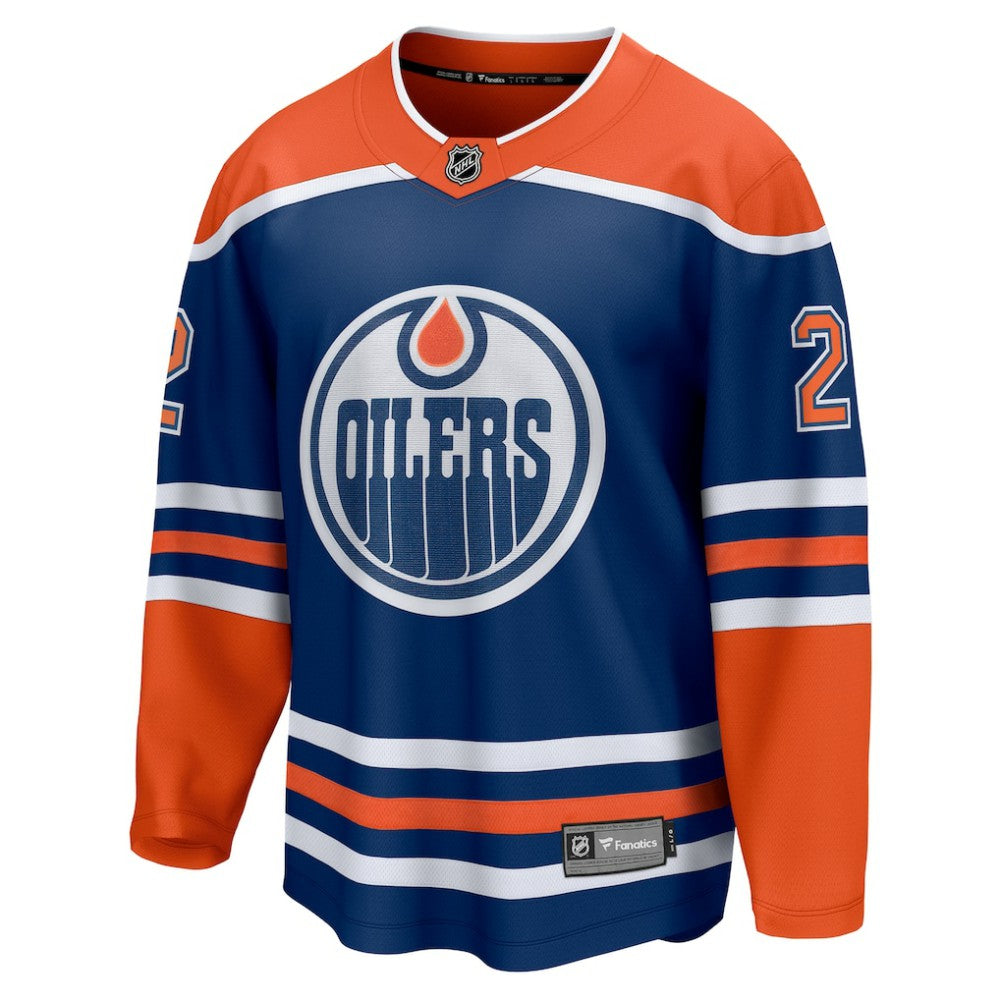 Evan Bouchard Edmonton Oilers Fanatics Home Breakaway Player Jersey - Royal | US 5146738