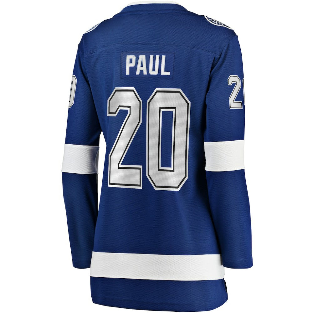 Nicholas Paul Tampa Bay Lightning Fanatics Women's Home Breakaway Player Jersey - Blue | US 5148718