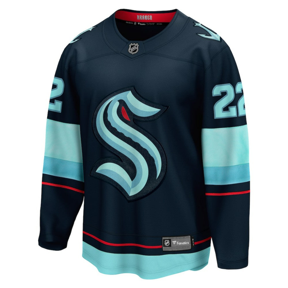 Oliver Bjorkstrand Seattle Kraken Fanatics Home Breakaway Player Jersey - Deep Sea Blue | US 5148744