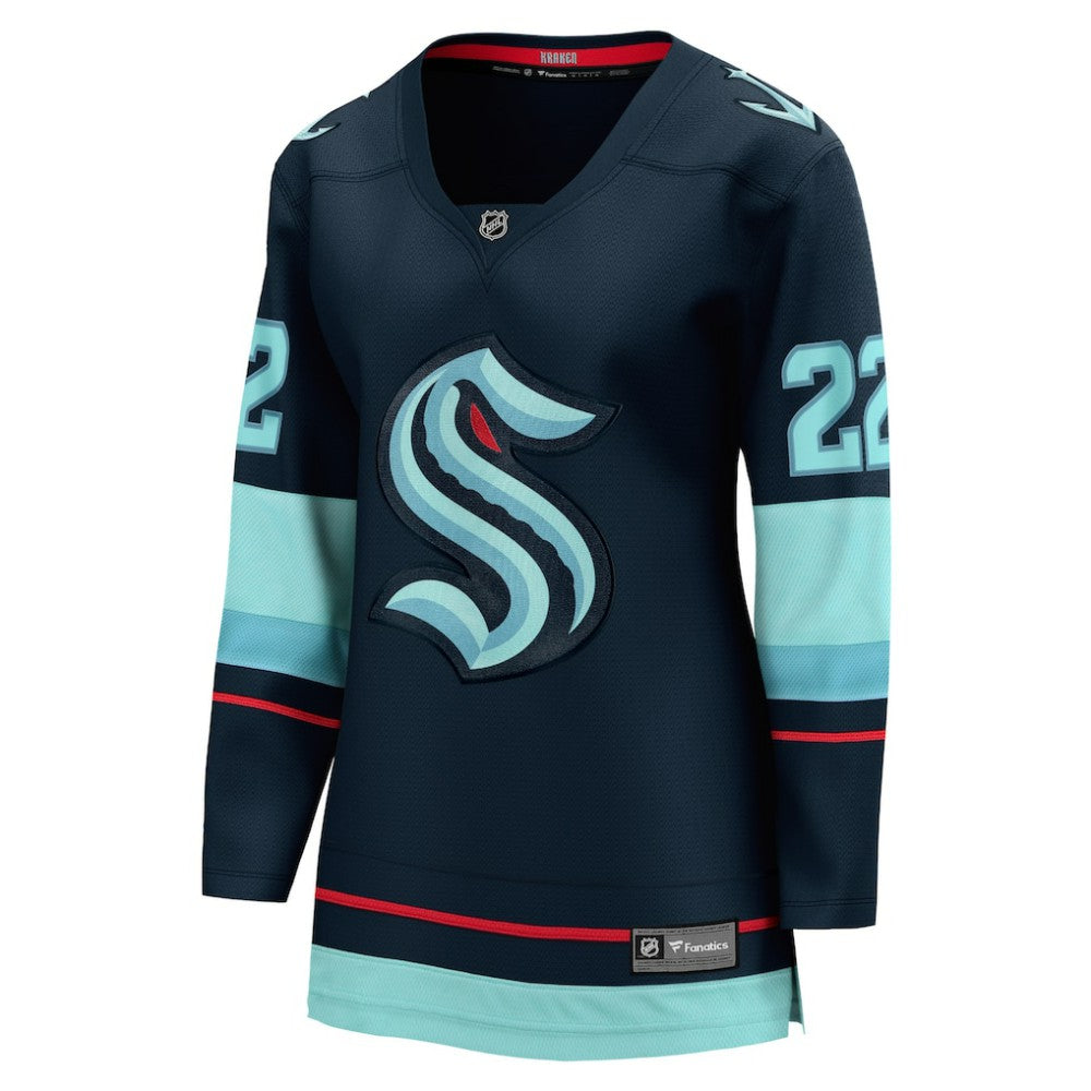 Oliver Bjorkstrand Seattle Kraken Fanatics Women's Home Breakaway Player Jersey - Deep Sea Blue | US 5148748