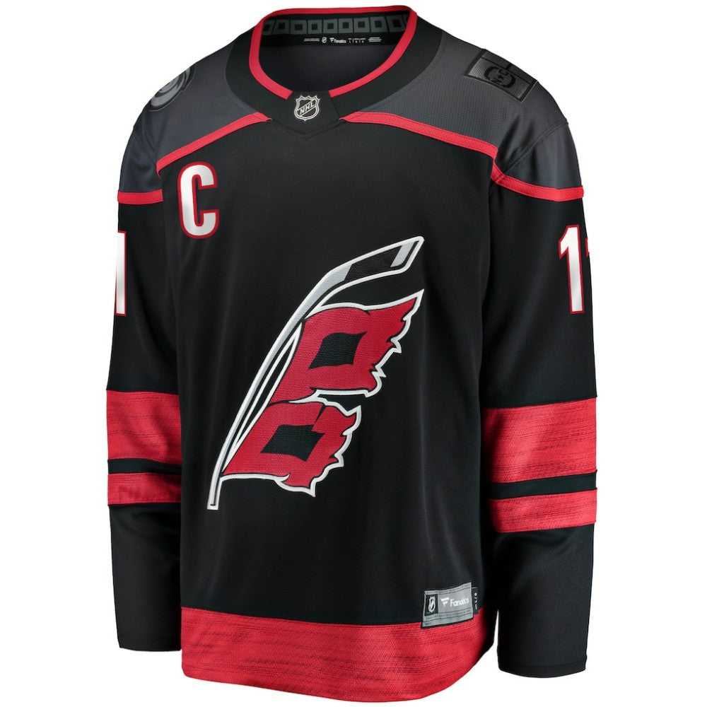 Jordan Staal Carolina Hurricanes Fanatics Home Captain Patch Breakaway Player Jersey - Black | US 5148814
