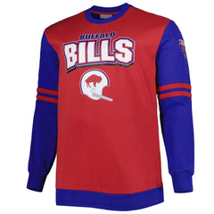 Buffalo Bills Big & Tall Celebration of Champions Pullover Sweatshirt - Red/Royal Pullover