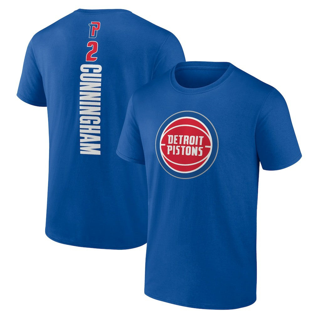 Cade Cunningham Detroit Pistons Playmaker Name & Number T-Shirt Blue