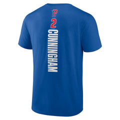 Cade Cunningham Detroit Pistons Playmaker Name & Number T-Shirt Blue
