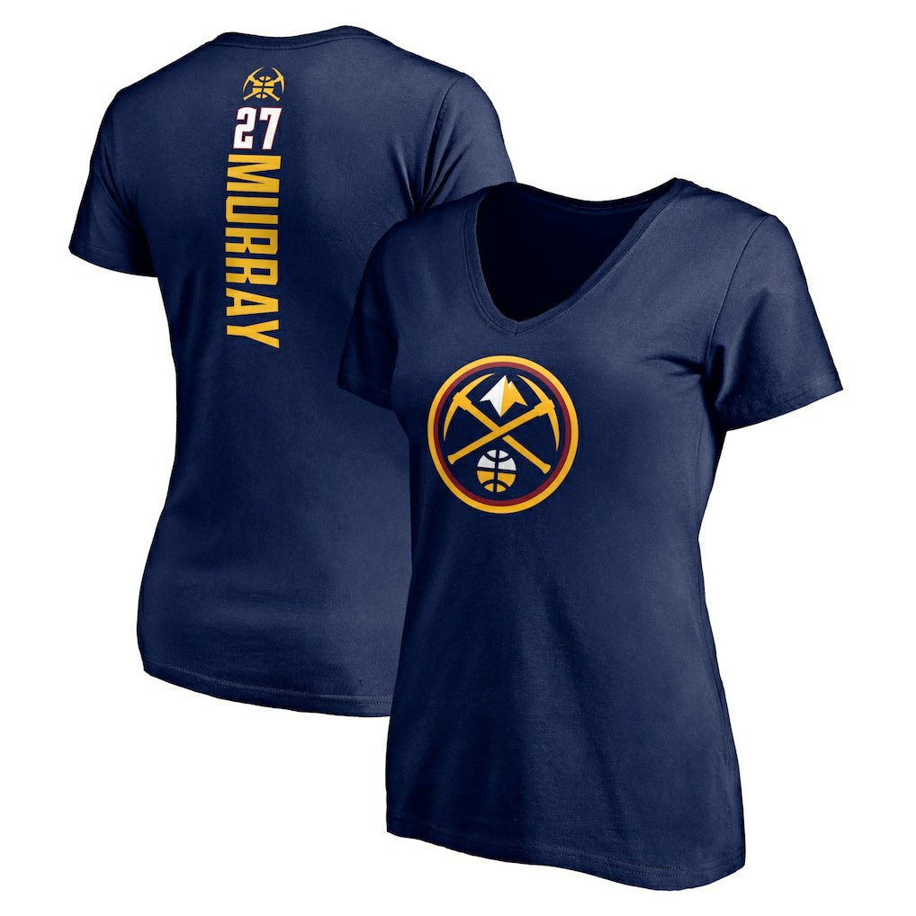 Jamal Murray Denver Nuggets Women's Playmaker Name & Number V-Neck T-Shirt Navy