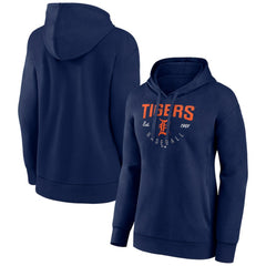 Detroit Tigers Women's Team Live For It Pullover Hoodie - Navy Hoodies