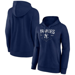 New York Yankees Women's Team Live For It Pullover Hoodie - Navy Hoodies
