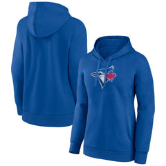 Toronto Blue Jays Women's Distressed Team Pullover Hoodie - Royal Hoodies