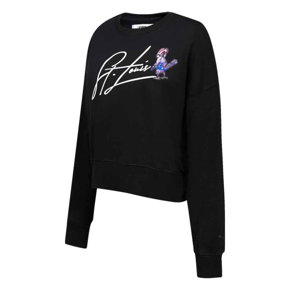 St. Louis Cardinals Pro Standard Women's City Scape Pullover Sweatshirt - Black Pullover