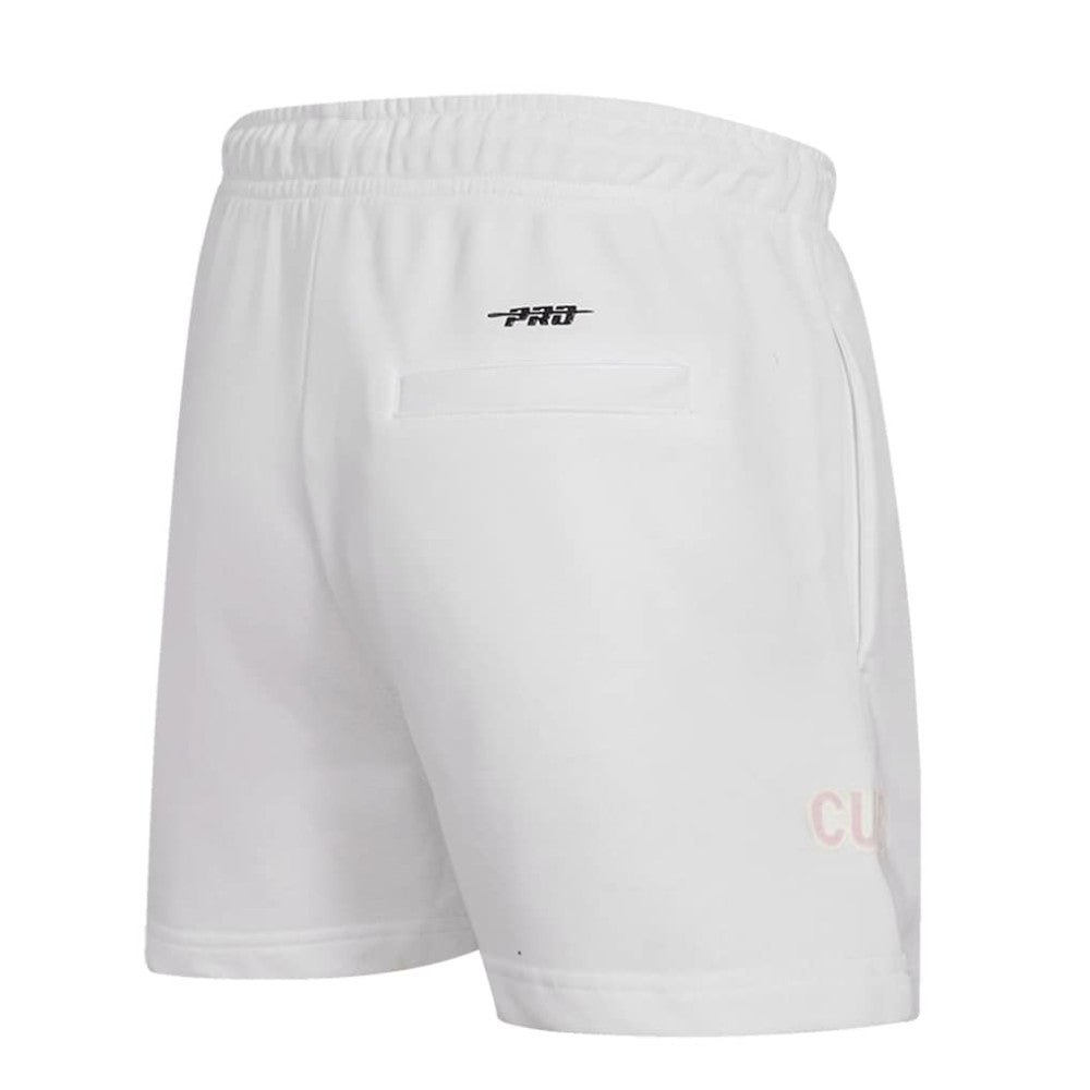 Chicago Cubs Pro Standard Women's Washed Neon Shorts - White Shorts