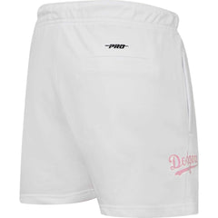 Los Angeles Dodgers Pro Standard Women's Washed Neon Shorts - White Shorts