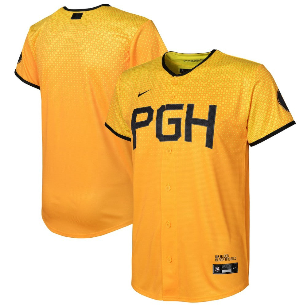 Pittsburgh Pirates Nike Preschool City Connect Replica Jersey - Gold Jerseys