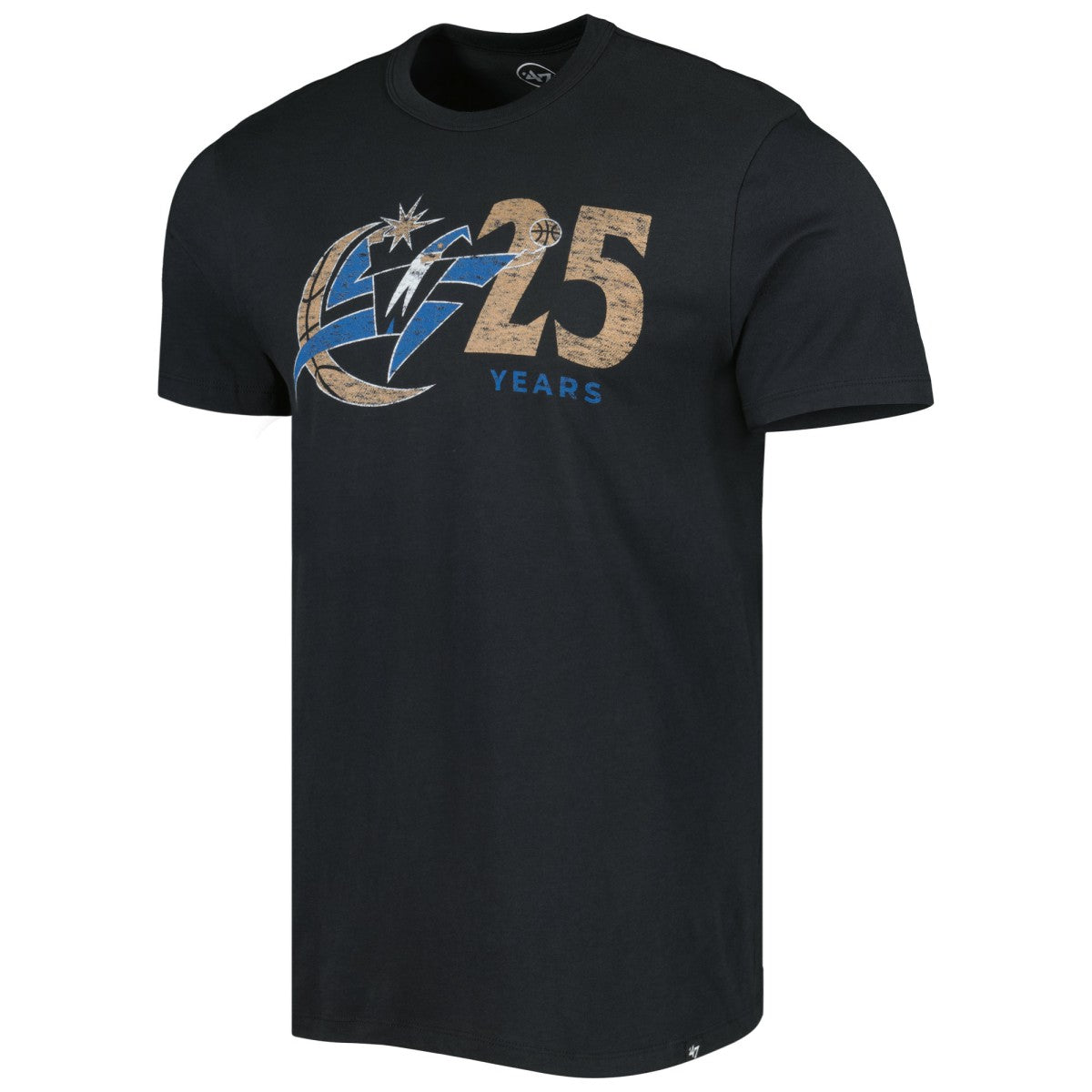 Washington Wizards '47 25th Anniversary T-Shirt Black - 47 brand