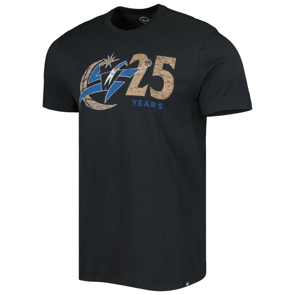 Washington Wizards '47 25th Anniversary T-Shirt Black - 47 brand