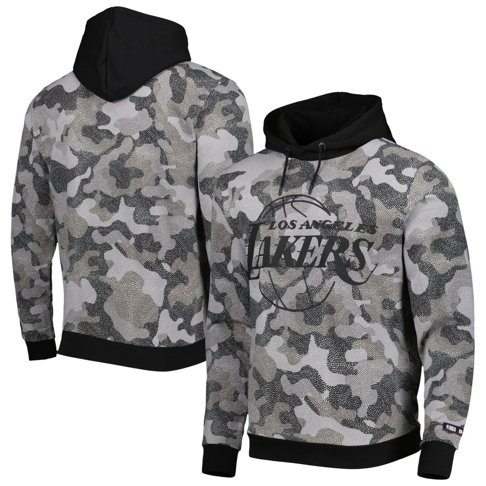 Los Angeles Lakers Hugo Boss x NBA Camo Pullover Hoodie Black