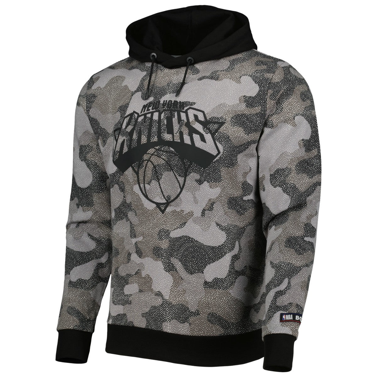 New York Knicks Hugo Boss Camo Pullover Hoodie Black