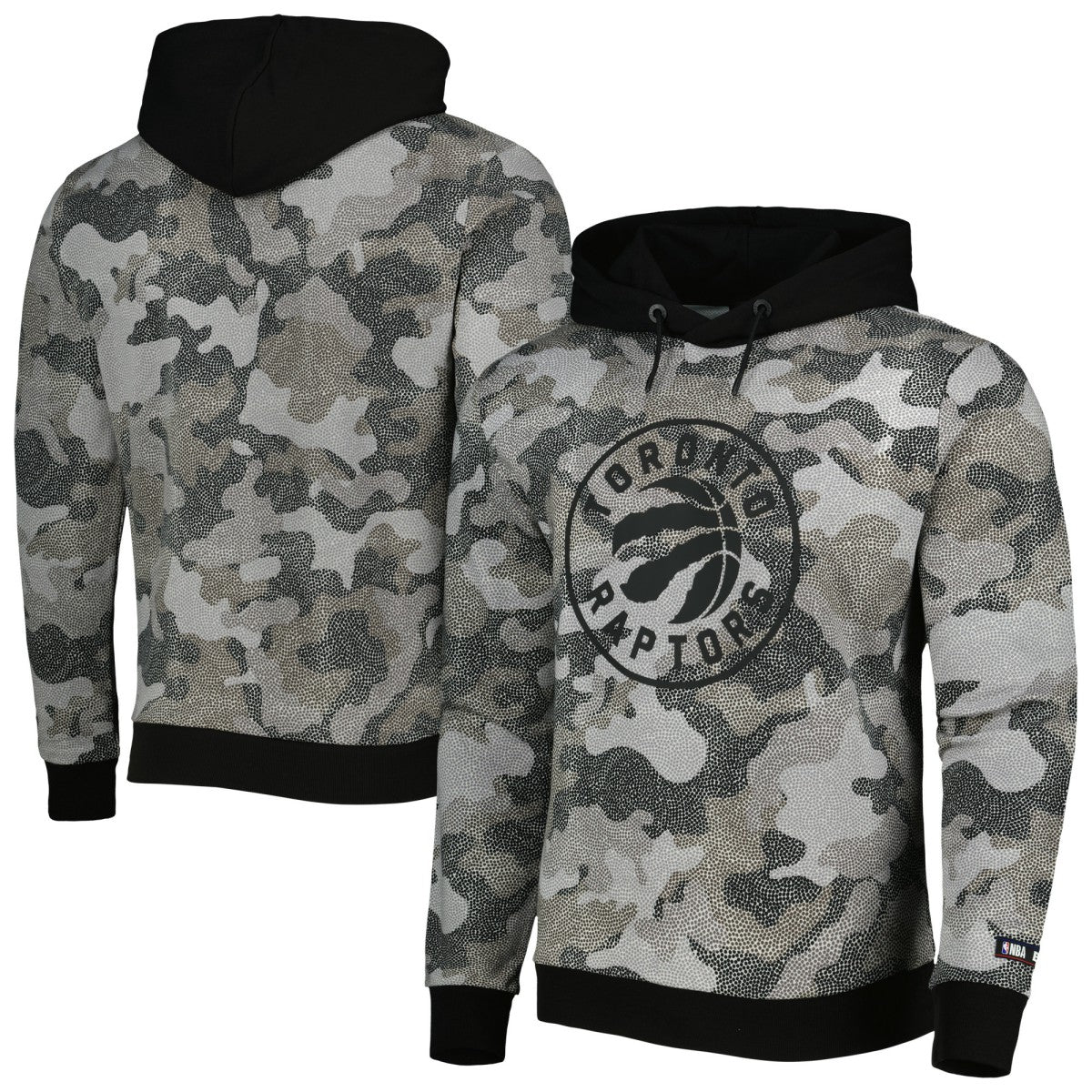 Toronto Raptors Hugo Boss Camo Pullover Hoodie Black