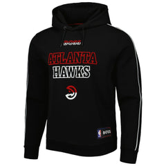 Atlanta Hawks NBA x Hugo Boss Team Bounce Tri-Blend Pullover Hoodie Black
