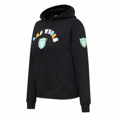Las Vegas Raiders Pro Standard Women's Neon Fleece Pullover Hoodie - Black Hoodies