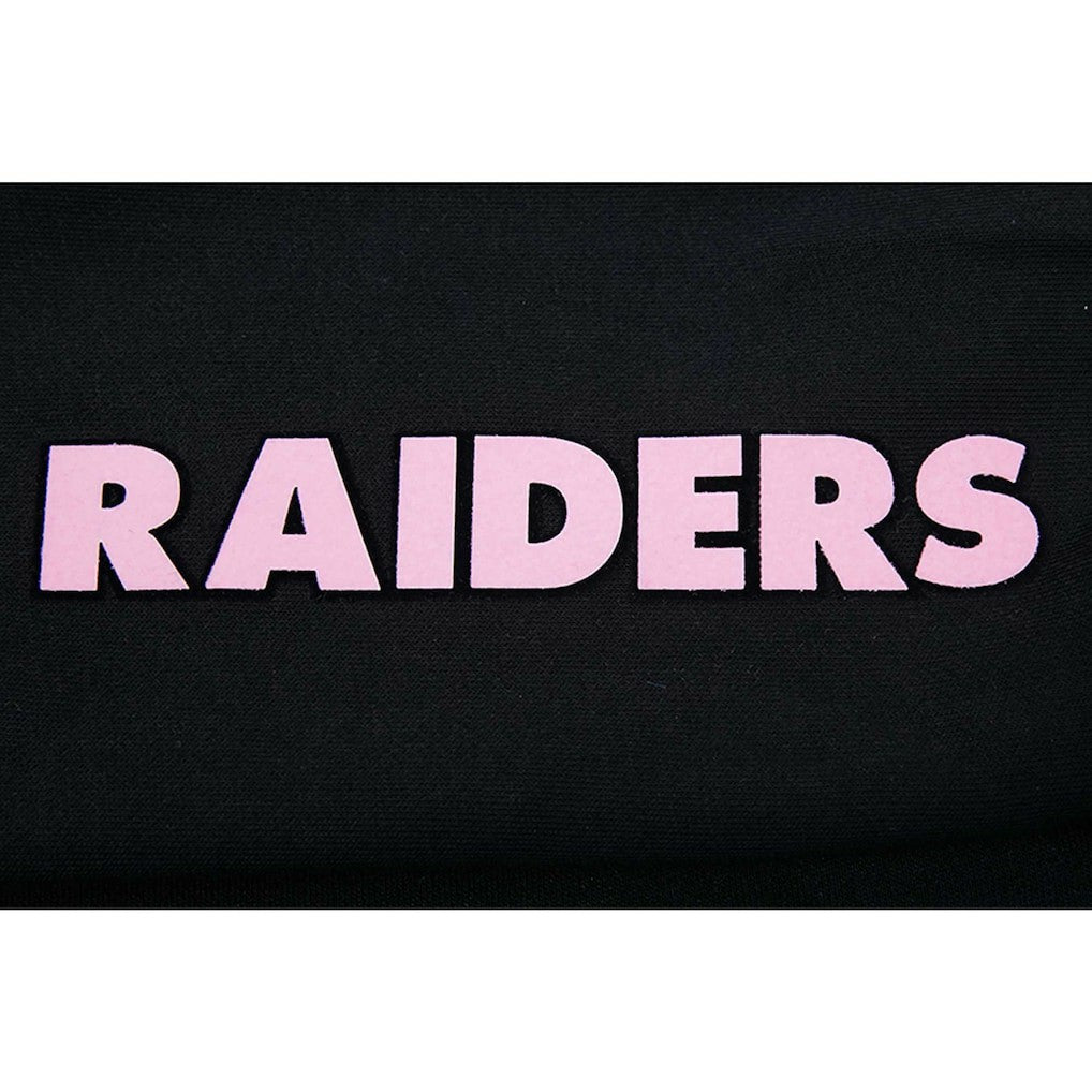 Las Vegas Raiders Pro Standard Women's Neon Fleece Pullover Hoodie - Black Hoodies