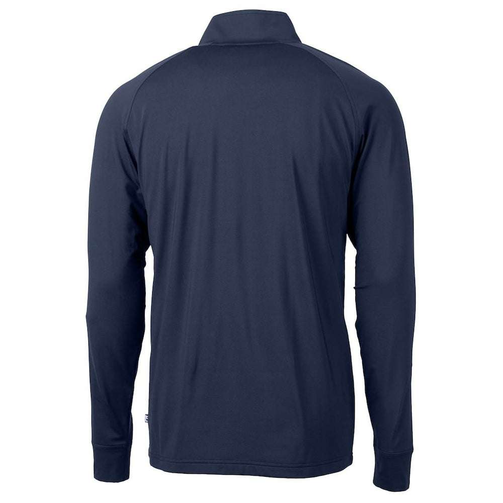 Chicago Bears Cutter & Buck Adapt Eco Knit Stretch Recycled Big & Tall Quarter-Zip Throwback Pullover Top - Navy Pullover