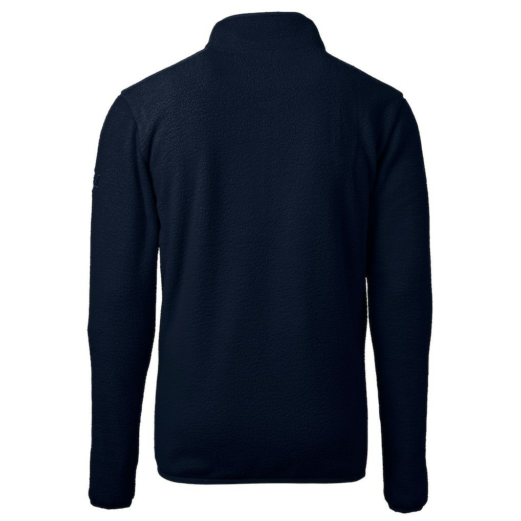 Chicago Bears Cutter & Buck Cascade Eco Sherpa Fleece Big & Tall Quarter-Zip Throwback Jacket - Navy Jackets