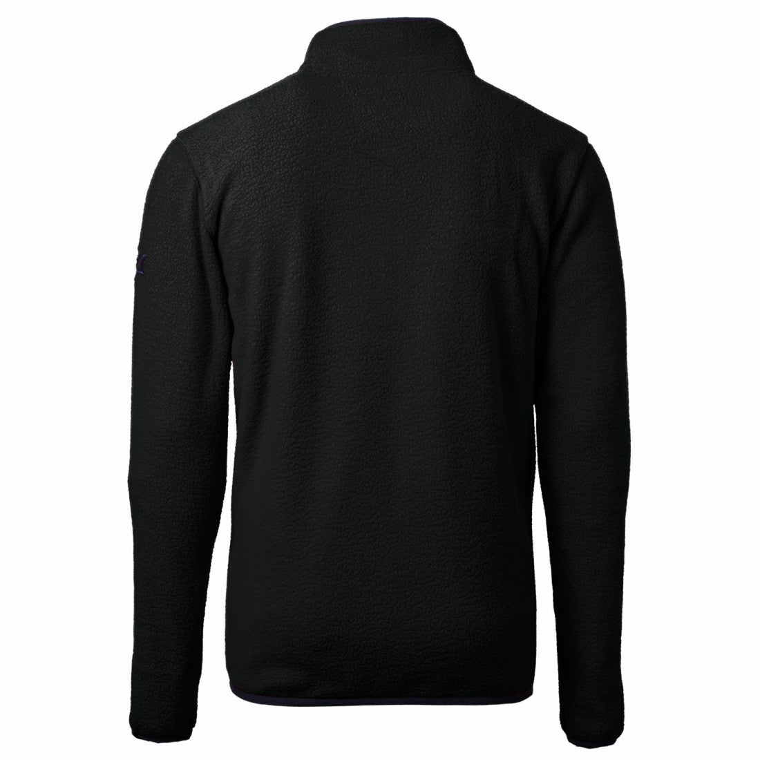 Detroit Lions Cutter & Buck Cascade Eco Sherpa Fleece Big & Tall Quarter-Zip Throwback Jacket - Black Jackets