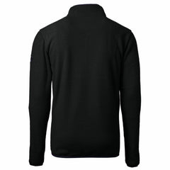 Detroit Lions Cutter & Buck Cascade Eco Sherpa Fleece Big & Tall Quarter-Zip Throwback Jacket - Black Jackets