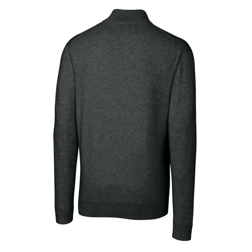 Indianapolis Colts Cutter & Buck Throwback Logo Lakemont Tri-Blend Big & Tall Quarter-Zip Pullover Sweater - Heather Charcoal Pullover
