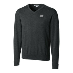 New York Giants Cutter & Buck Throwback Logo Lakemont Tri-Blend Big & Tall V-Neck Pullover Sweater - Heather Charcoal Pullover