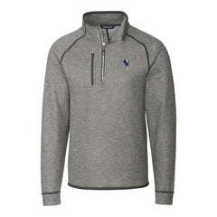 Indianapolis Colts Cutter & Buck Mainsail Sweater-Knit Big & Tall Half-Zip Pullover Jacket - Heather Gray Pullover