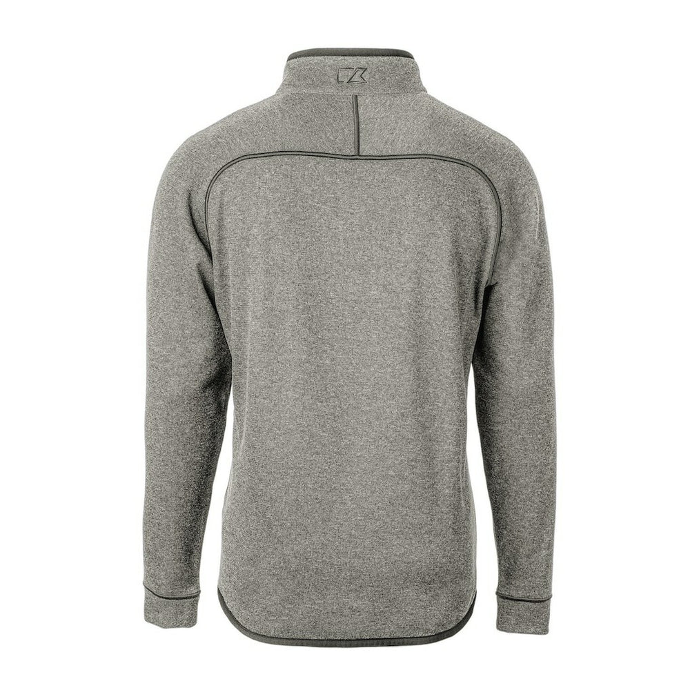 Miami Dolphins Cutter & Buck Mainsail Sweater-Knit Big & Tall Half-Zip Pullover Jacket - Heather Gray Pullover
